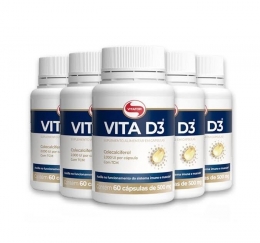 VITA D3 500MG (60 CAPS) - 5 UNIDADES